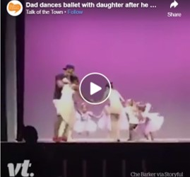 Dad helps daughter in dance routine-parenting-South-Africa
