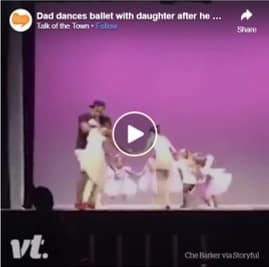 Dad helps daughter in dance routine-parenting-South-Africa