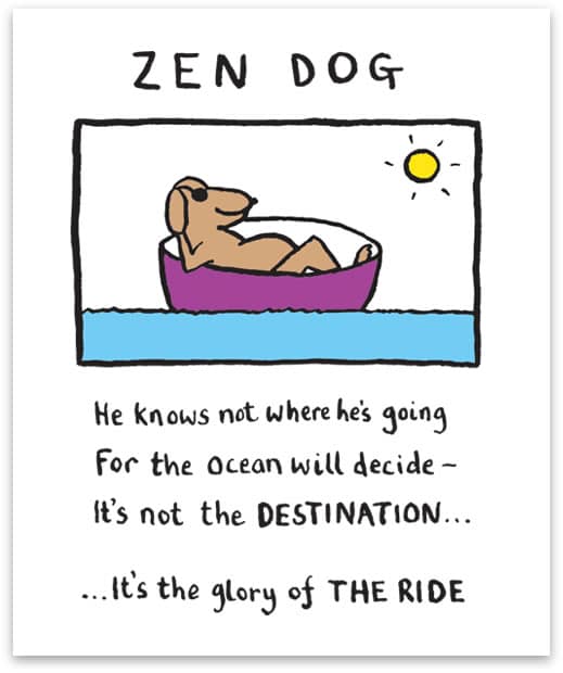 Zen Dog by Edward Monkton