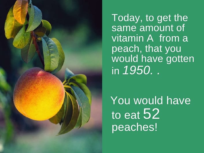 Nutrition Statistics Donald R. Davis, PhD, FACN, Melvin D. Epp, PhD and Hugh D. Riordan, MD. (2004); Changes in USDA Food Composition Data for 43 Garden Crops, 1950 to 1999. Journal of the American College of Nutrition Vol. 23, No. 6, 669-682